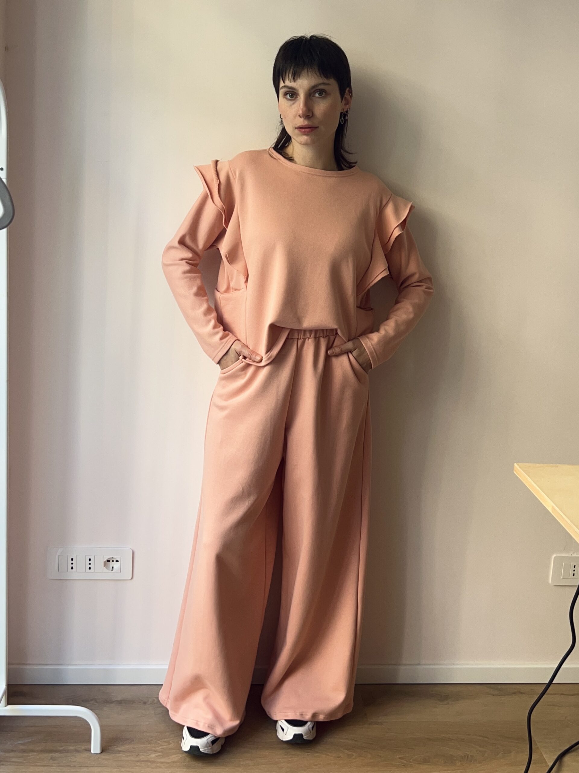 PANTA PALAZZINI ROSA